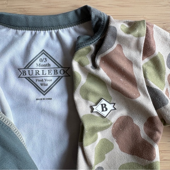 camo kids one piece zipper pajama - Picture 3 of 3